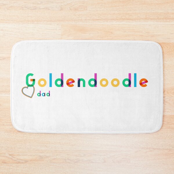 Item preview, Goldendoodle Dad Rainbow lettering - Modern Design - Heart accent designed and sold by 8PawsStudio.