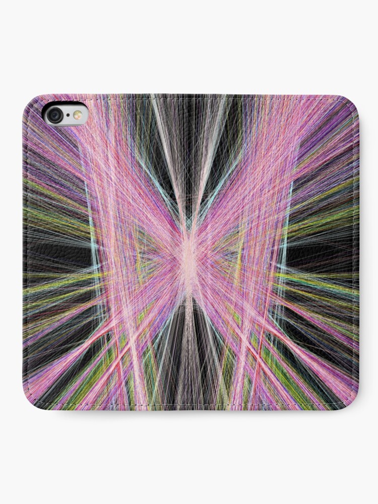 Alternate view of Linify Pink butterfly iPhone Wallet