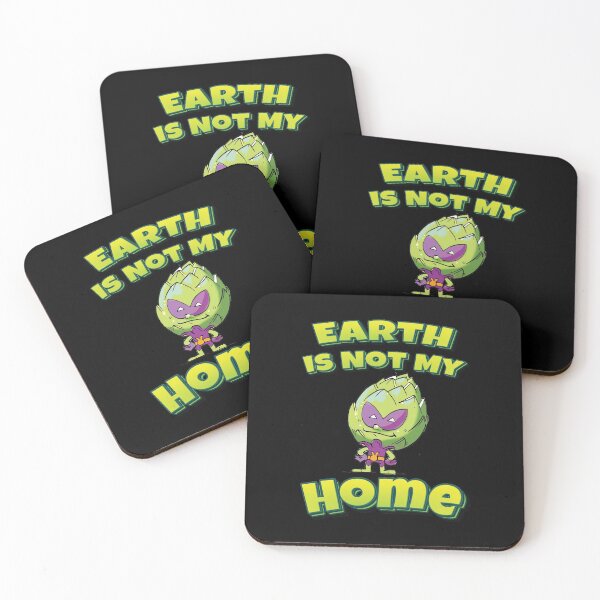 Item preview, Earth Is Not My Home Artichoke Alien Funny Simple Alien Quote designed and sold by WordsGamersUse.