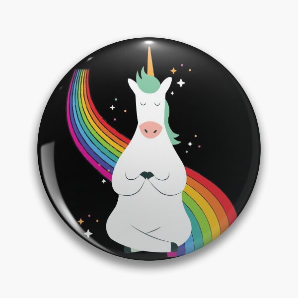 Item preview, Rainbow Meditation Unicorn  designed and sold by TheJoyTribe.