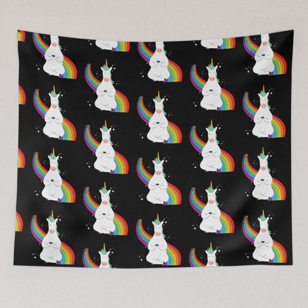 Item preview, Rainbow Meditation Unicorn  designed and sold by TheJoyTribe.