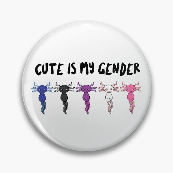 Item preview, Cute is my gender pride axolotls!  designed and sold by Gender-Fluid.