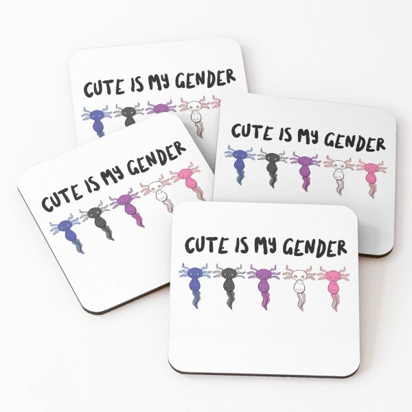 Item preview, Cute is my gender pride axolotls!  designed and sold by Gender-Fluid.