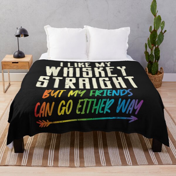 Item preview, Like My Whiskey Straight Friends LGBTQ Gay Pride Proud Ally T-Shirt designed and sold by Expand-colombus.
