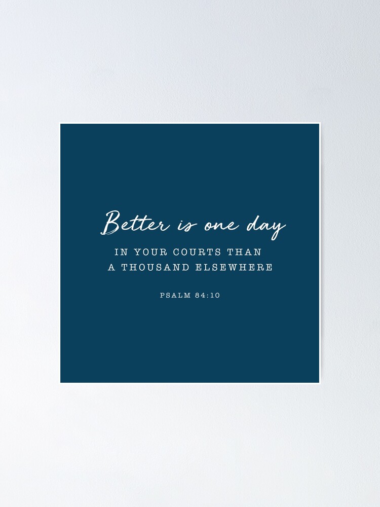 PSALM 84:10 Message Tote Bag PSALM 84:10 Message Tote Bag