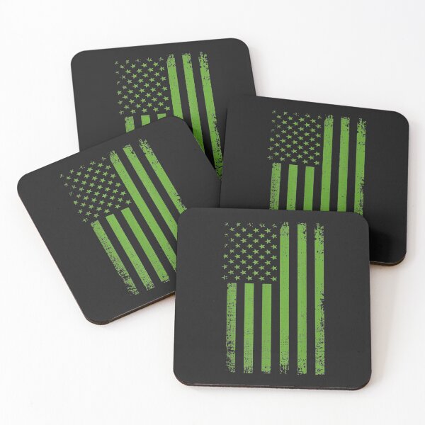 Item preview, Mental Health Awareness USA Flag Green Flag T-Shirt designed and sold by Expand-colombus.