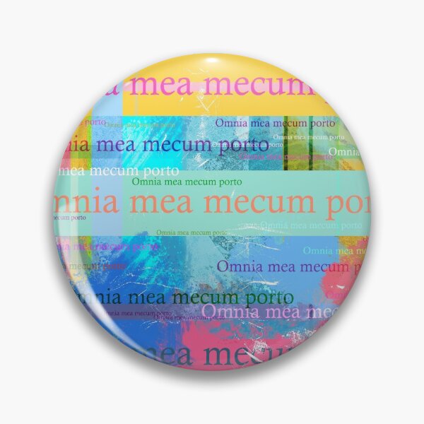 Item preview, Omnia mea mecum porto, Latin quote designed and sold by Mauswohn.