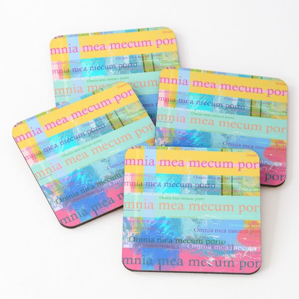 Item preview, Omnia mea mecum porto, Latin quote designed and sold by Mauswohn.