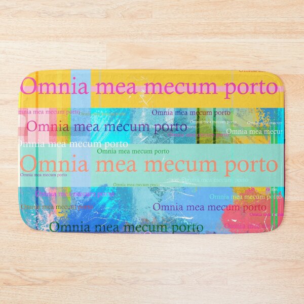 Item preview, Omnia mea mecum porto, Latin quote designed and sold by Mauswohn.