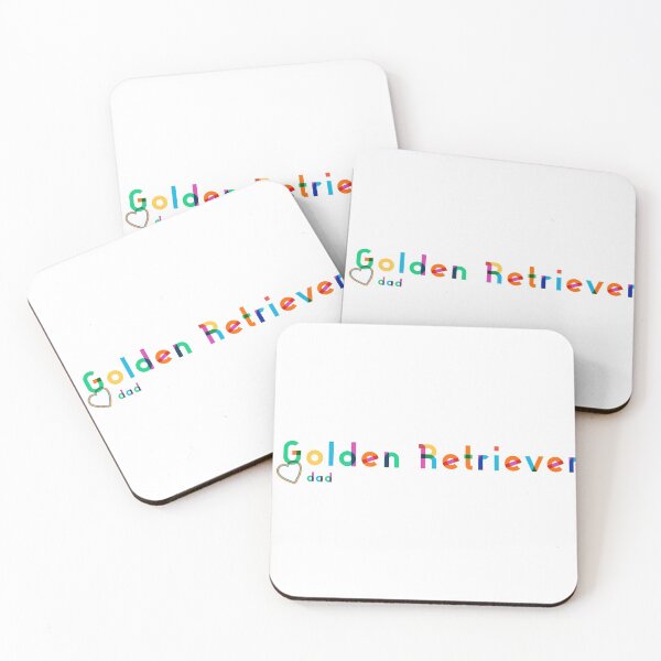 Item preview, Golden Retriever Dad Rainbow lettering - Modern Design - Heart accent designed and sold by 8PawsStudio.