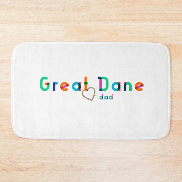 Item preview, Great Dane Dad Rainbow lettering - Modern Design - Heart accent designed and sold by 8PawsStudio.