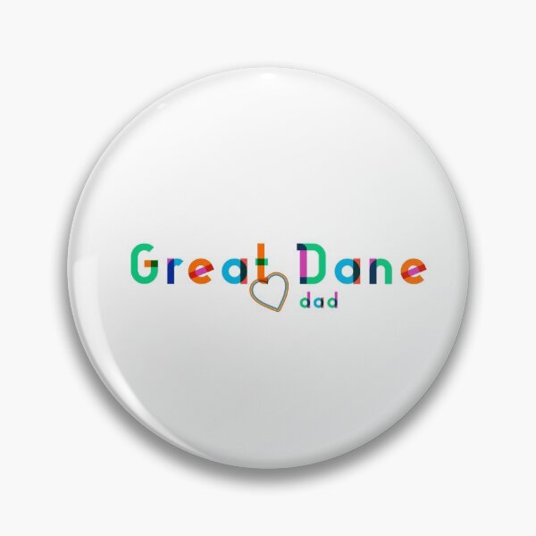 Item preview, Great Dane Dad Rainbow lettering - Modern Design - Heart accent designed and sold by 8PawsStudio.