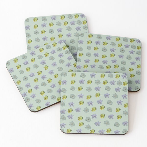 Item preview, Floral Blur Pattern - Mint Green Color Background designed and sold by MulesParty.