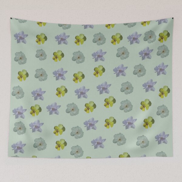 Item preview, Floral Blur Pattern - Mint Green Color Background designed and sold by MulesParty.