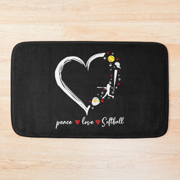Item preview, Peace Love Softball designed and sold by WaveOcean123.