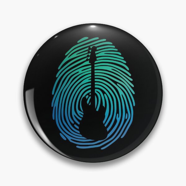 Item preview, Fingerprint Bass Guitar Silhouette Gradient Design designed and sold by nightsworthy.