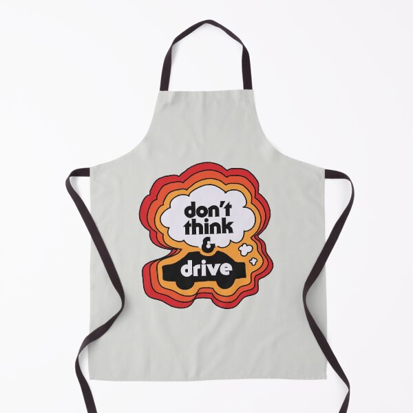 Item preview, Don't Think and Drive. Fully retro vibe. designed and sold by mindful iris.