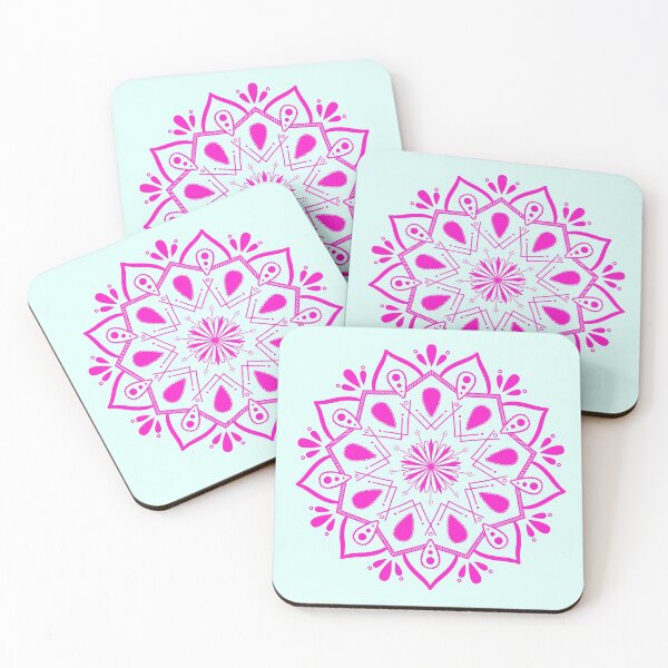 Item preview, Mandala flower rose pink -floral designed and sold by Mammanation.