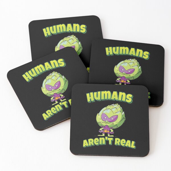 Item preview, Humans Aren't Real Artichoke Alien Funny Simple Alien Quote designed and sold by WordsGamersUse.