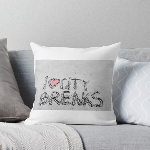 Item preview, I Love City Breaks message written on sand designed and sold by Stanciuc.