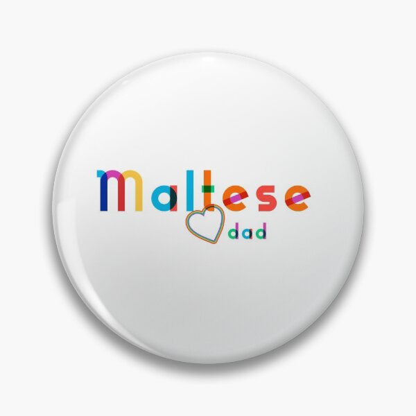 Item preview, Maltese Dad Rainbow lettering - Modern Design - Heart accent designed and sold by 8PawsStudio.