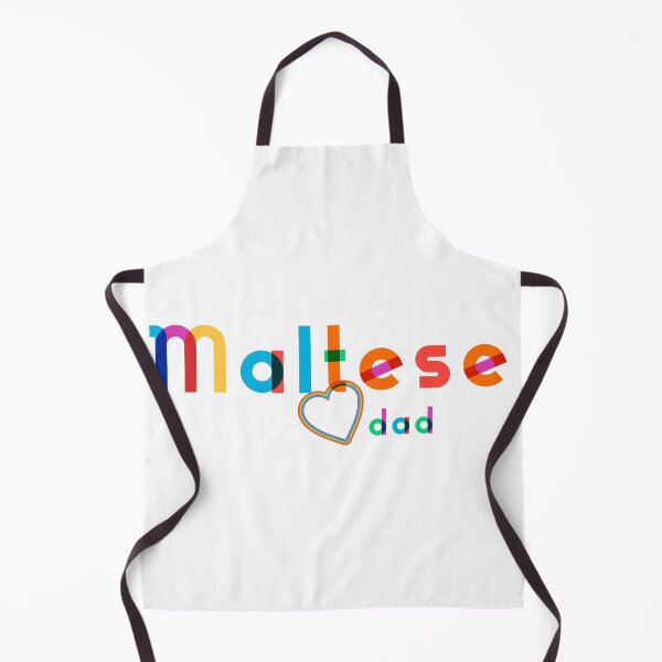 Item preview, Maltese Dad Rainbow lettering - Modern Design - Heart accent designed and sold by 8PawsStudio.