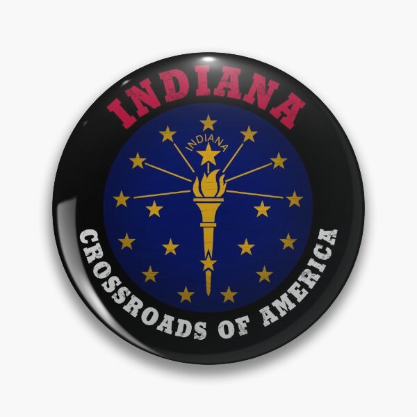 Item preview, INDIANA CROSSROADS STATE FLAG designed and sold by Madjack Tees Kiwi SuperStore.