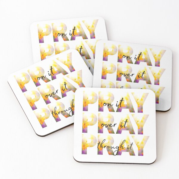 Item preview, Pray Pray Pray, Christian Faith T-Shirt, Pray On It, Pray Over It, Pray Through It, Religious Shirt, Christian Shirt, Faith Shirt, Inspirational Tee, designed and sold by prteacool.