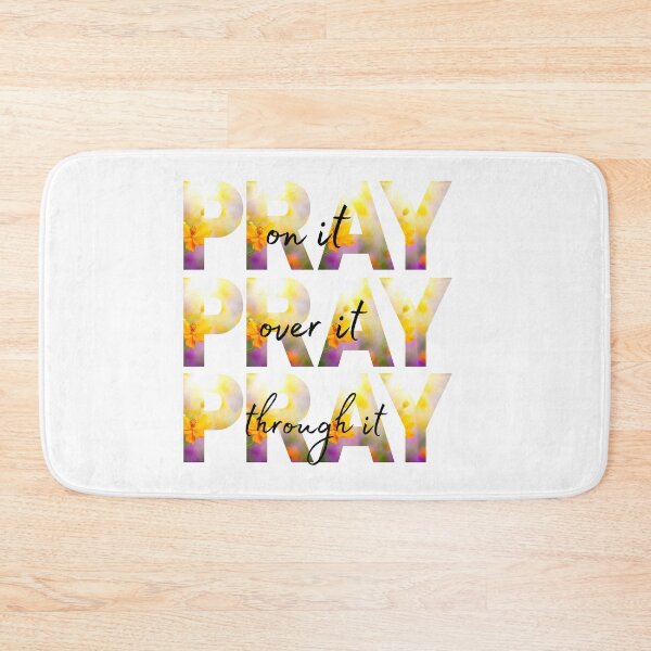 Item preview, Pray Pray Pray, Christian Faith T-Shirt, Pray On It, Pray Over It, Pray Through It, Religious Shirt, Christian Shirt, Faith Shirt, Inspirational Tee, designed and sold by prteacool.