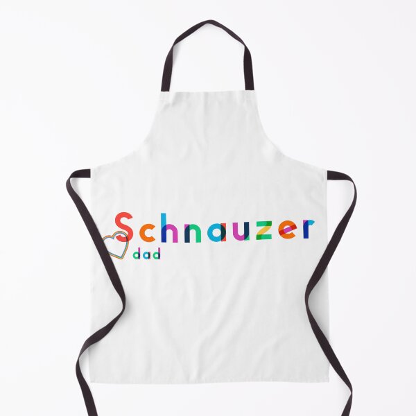 Item preview, Schnauzer Dad Rainbow lettering - Modern Design - Heart accent designed and sold by 8PawsStudio.