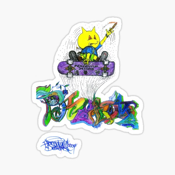 Percentum Ollie Sticker