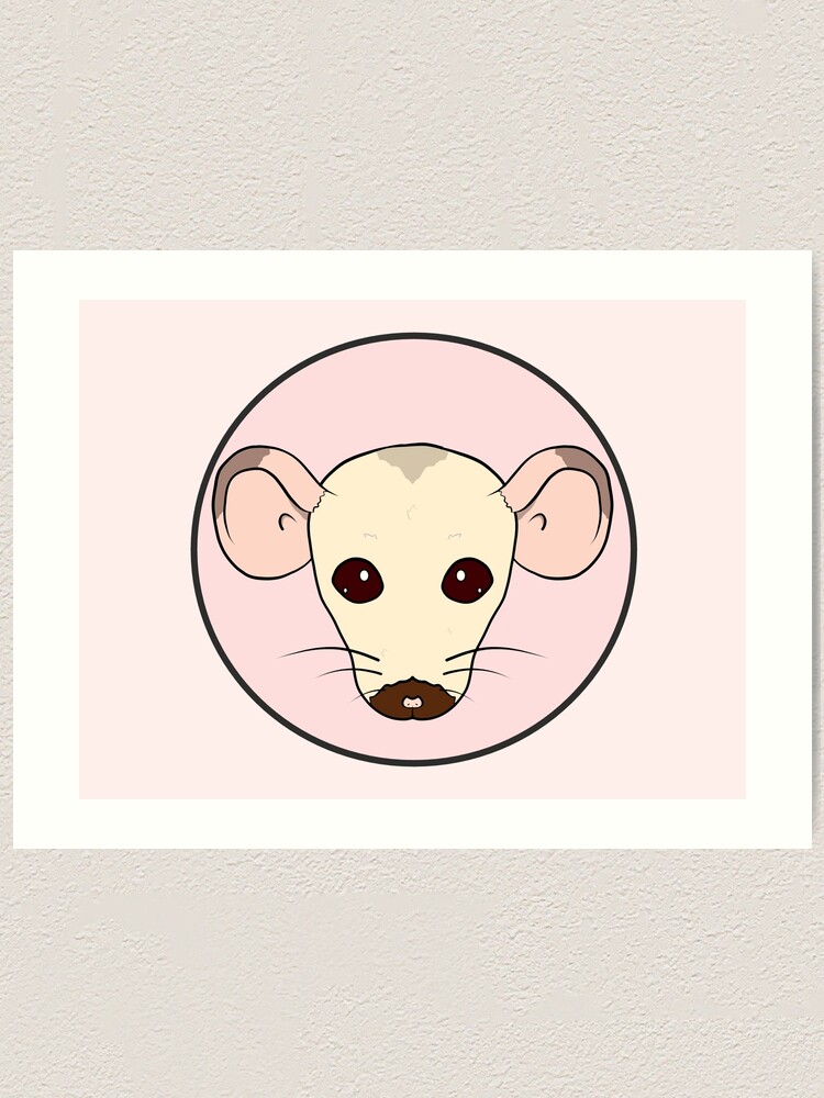 "Seal point Siamese Dumbo rat" Art Print for Sale by JadeShadowArt
