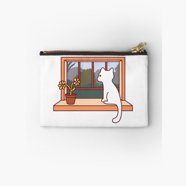Item preview, Cat looking out window designed and sold by line-on-line.