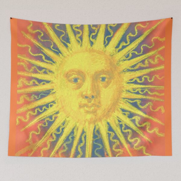 Item preview, Blazing Sun From Splendor Solis Illuminated Manuscript by Salomon Trismosin - 1582 designed and sold by IridescentSea.