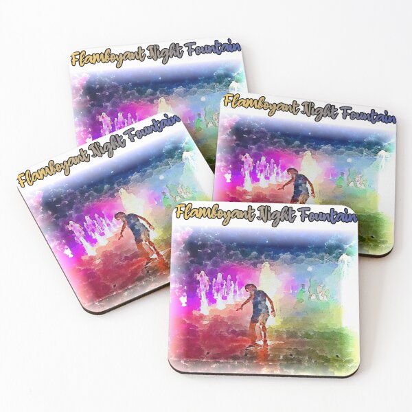 Item preview, Flamboyant Night Fountain (Watercolor) designed and sold by zzzozzo.