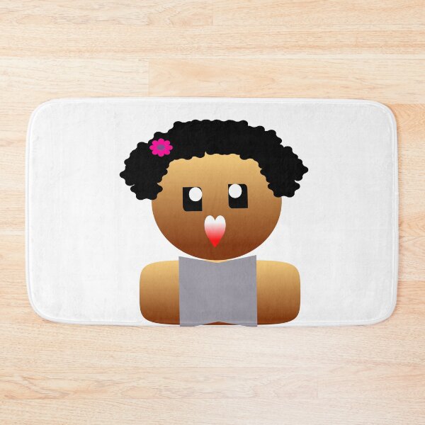 Item preview, CUTE GIRL WITH FLOWER CLIP IN HER HAIR designed and sold by RetroPlaceee.