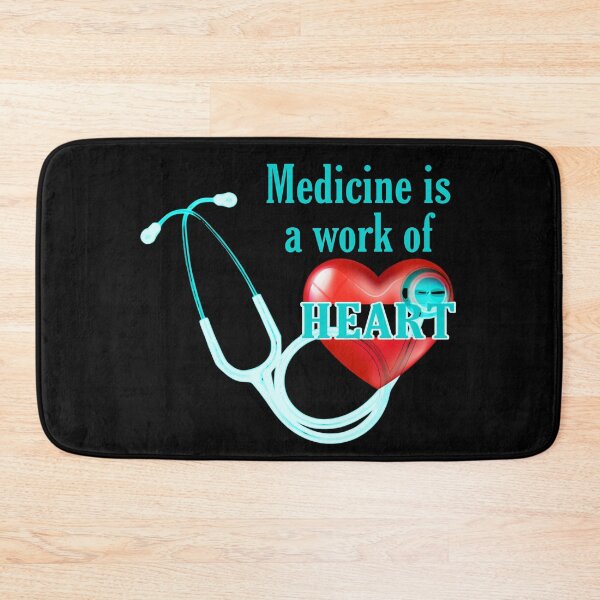 Item preview, medicine is a work of heart. stetoscope, heart,   Frontliner hero designed and sold by doctors-apparel.