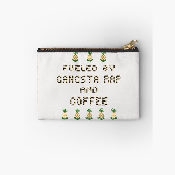Item preview, FUELED BY GANGSTA RAP AND COFFEE CROSS STITCH designed and sold by aydapadi.