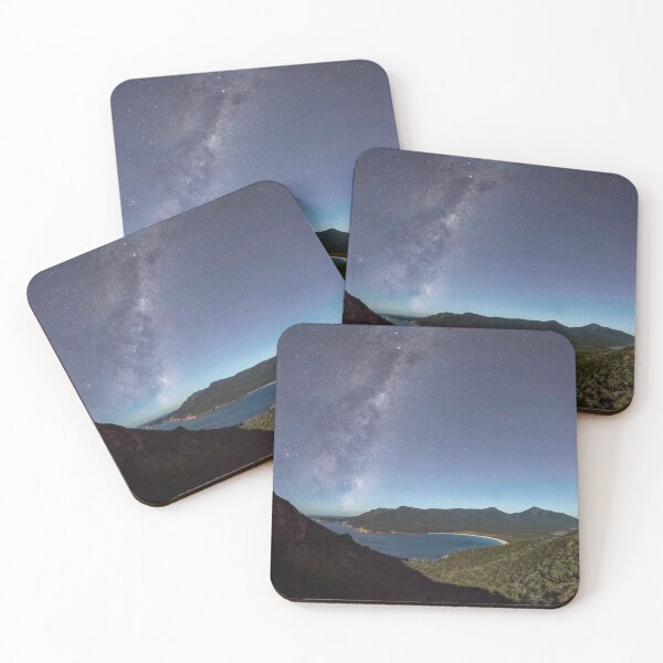 Item preview, Milky Way rising over a moonlit Wineglass Bay designed and sold by James Stone Photography.