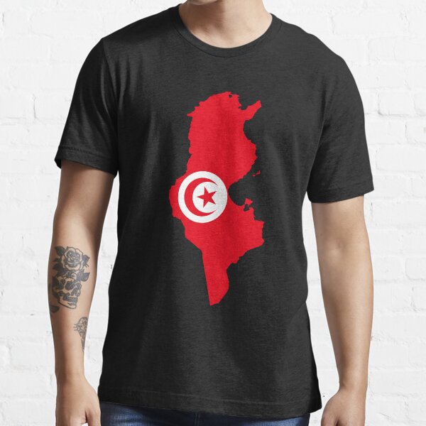 Tunesien Flagge Karte Essential T-Shirt