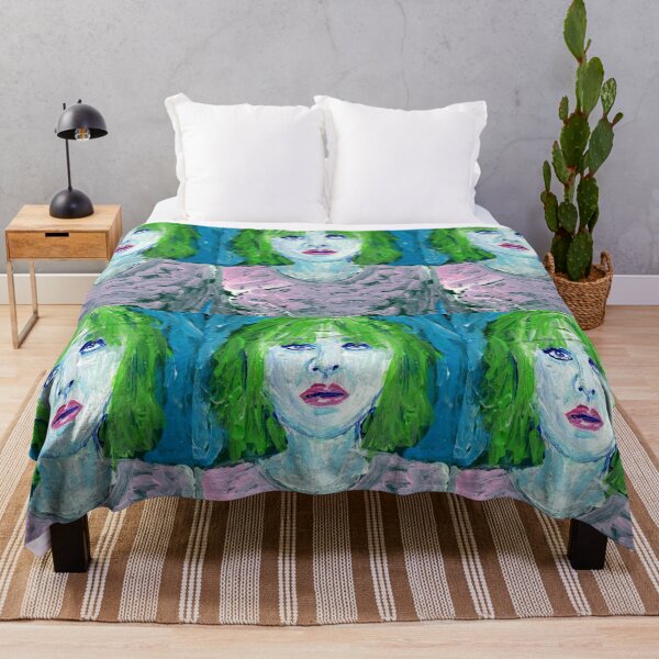 Item preview, "This Time She Was Too Late" Woman With Green Hair designed and sold by Gelarie Johnson.