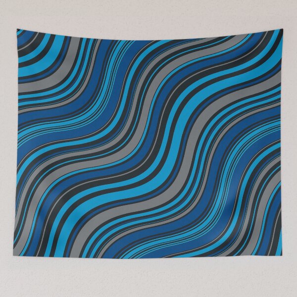 Item preview, Dark Blue Optical Pattern designed and sold by Kriti Rastogi.