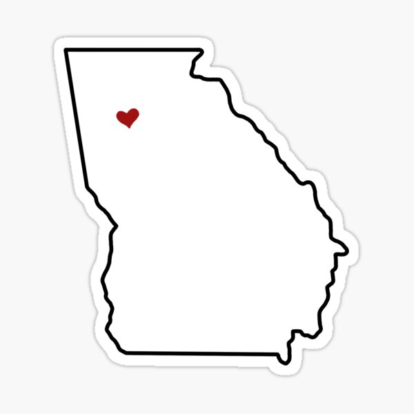 Item preview, Atlanta Heart in Georgia designed and sold by sunnnysu.
