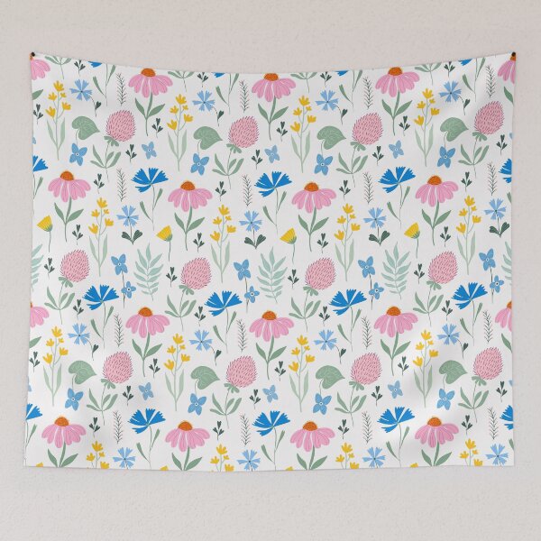 Item preview, Meadow wild flowers pattern designed and sold by lettostudio.
