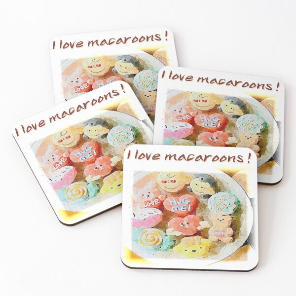 Item preview, I love macaroons!(watercolor painting) designed and sold by zzzozzo.