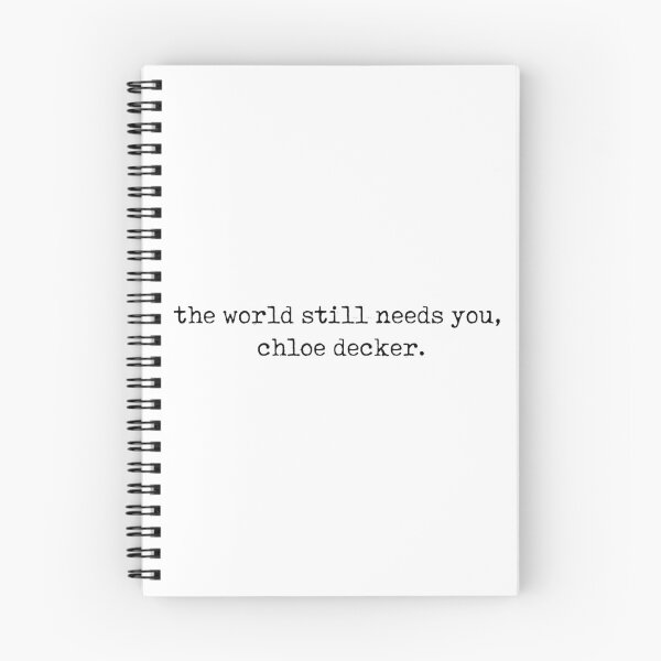 Item preview, the world still needs you chloe decker - lucifer 5b quote designed and sold by marvelousbiblio.