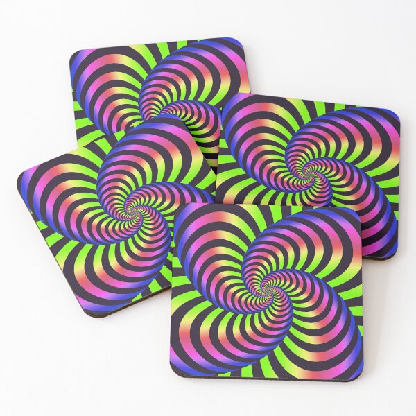 Artikelvorschau, OPTISCHE ILLUSION - Rainbow Twist Optical Illusion Beste coole Regenbogenkunst entworfen und verkauft von Go Logo Designs.