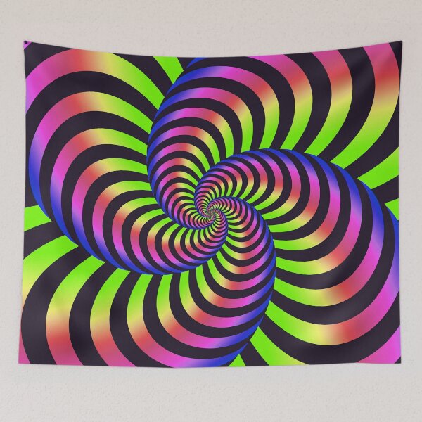 Item preview, OPTICAL ILLUSION - Rainbow Twist Optical Illusion Best Cool Rainbow Art designed and sold by Go Logo Designs.