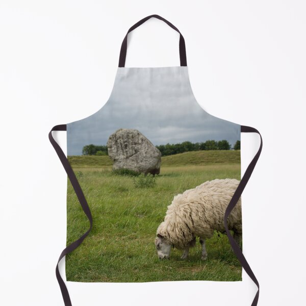 Item preview, Sheep grazing at the Avebury stones designed and sold by Hilda Rytteke.