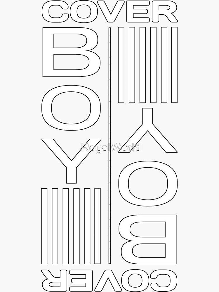 "Cover boy" Sticker by RoyalWorld Redbubble